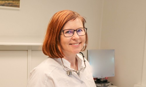Teamet omkring tandlæge Connie Blauenfeldt