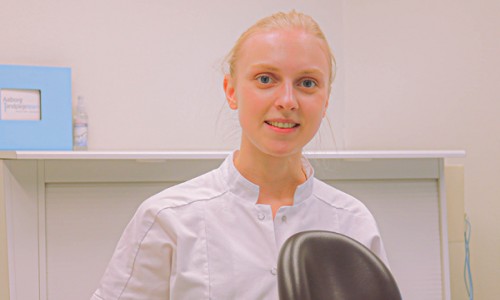 Teamet omkring tandlæge Mathilde Thybring
